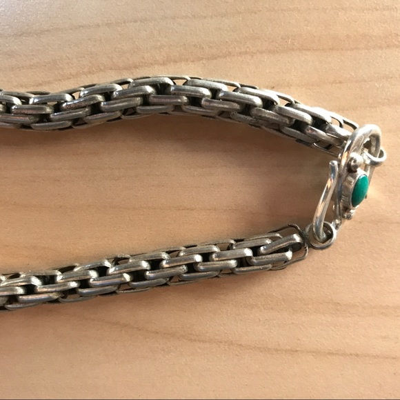 925 handmade silver necklace with lapis stone - Picture 3 of 3